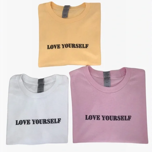 LOVE YOURSELF Unisex Adult 100% Cotton T-Shirts - Various - Picture 5 of 9